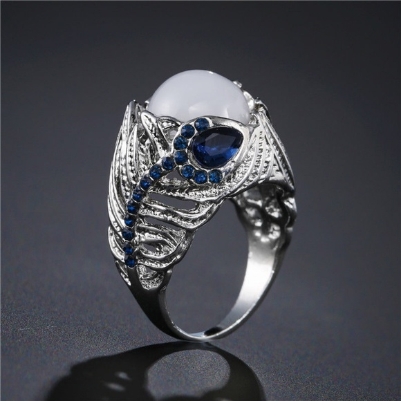 925 Silver Jewelry Moonstone Ring - Picture 2 of 5